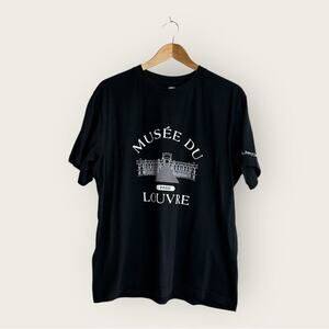 EUC | Uniqlo UT | Musee Du Louvre Tee | Black/White | XL